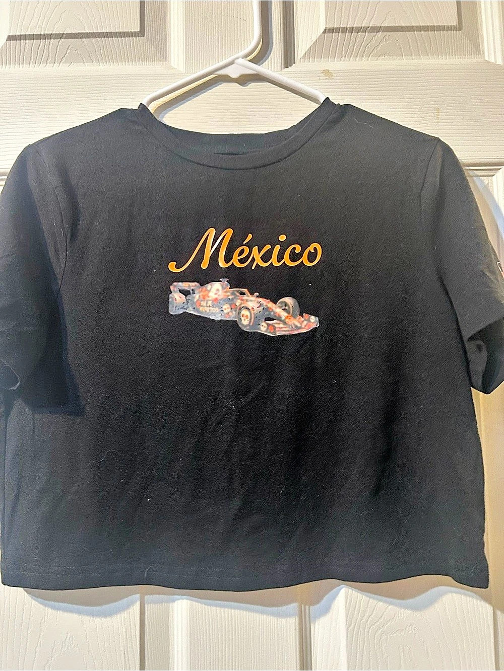 Formula 1 Mexico Skull Graphic T-Shirt in Black